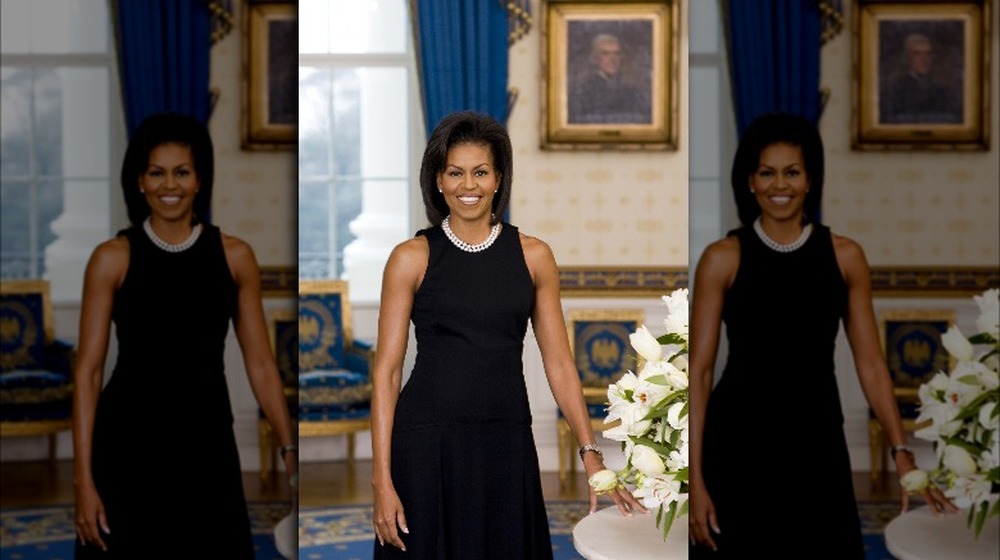 Michelle Obama's official White House portrait 
