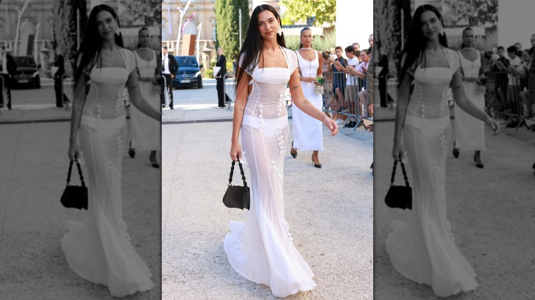 Dua Lipa in Charlveal, France, for Simon Porte Jacquemus' wedding