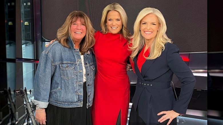 Janice Dean and Martha MacCallum pose together at Fox News Studios in New York City, NY (2023)
