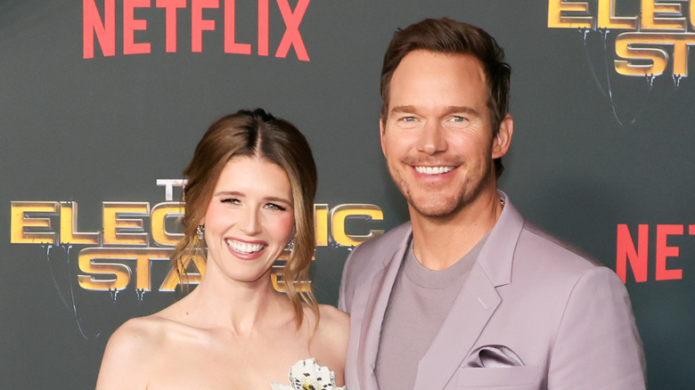 Katherine Schwarzenegger and Chris Pratt at a movie premiere