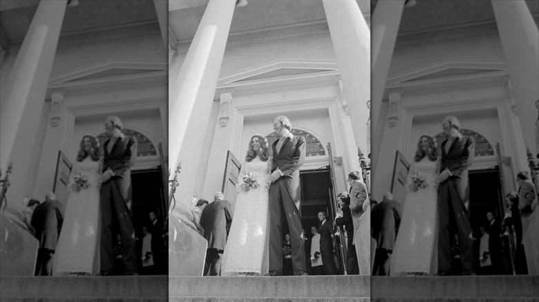 Kathleen Kennedy Townsend and David Townsend on their wedding day