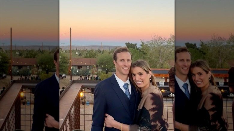 Tellef Lundevall and Mariah Kennedy Cuomo at a wedding