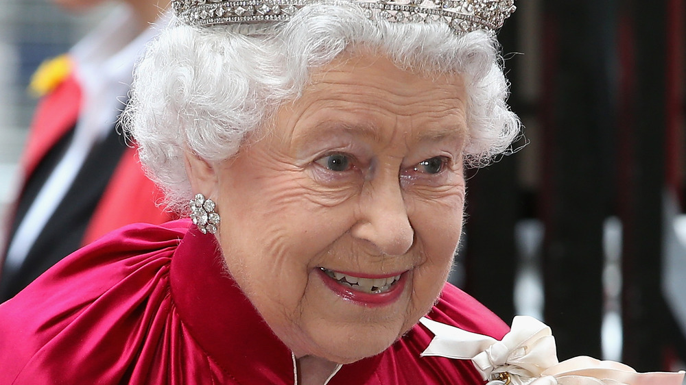 Queen Elizabeth II smiling