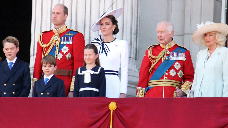 The British royal family on the balcony