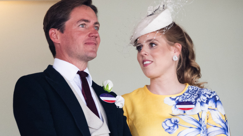 Princess Beatrice speaking to Edo Mapelli Mozzi