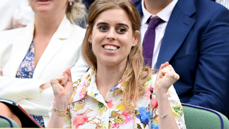 Princess Beatrice close-up at Wimbledon