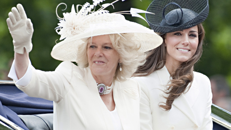 Camilla, Duchess of Cornwall and Catherine, Duchess of Cambridge at Trooping the Color
