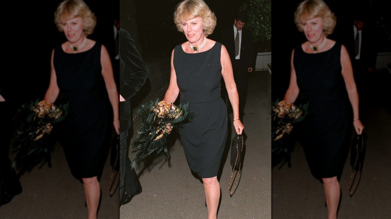 Camilla Parker-Bowles attending a party at the Ritz Hotel in 1996