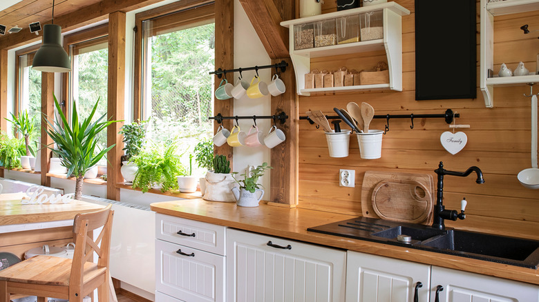 A bright kitchen 