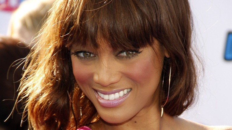Tyra Banks smiling