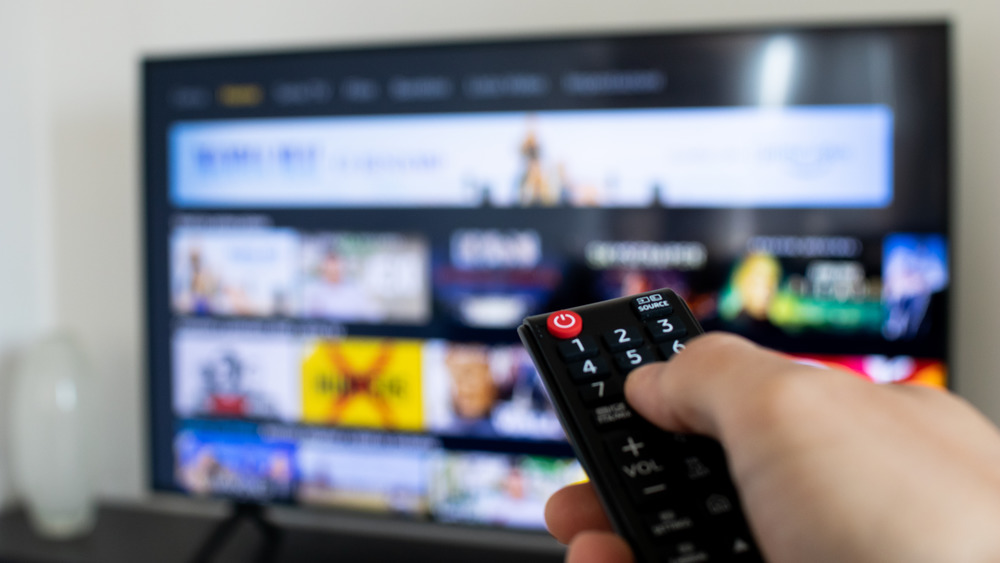 Pressing remote for streaming service