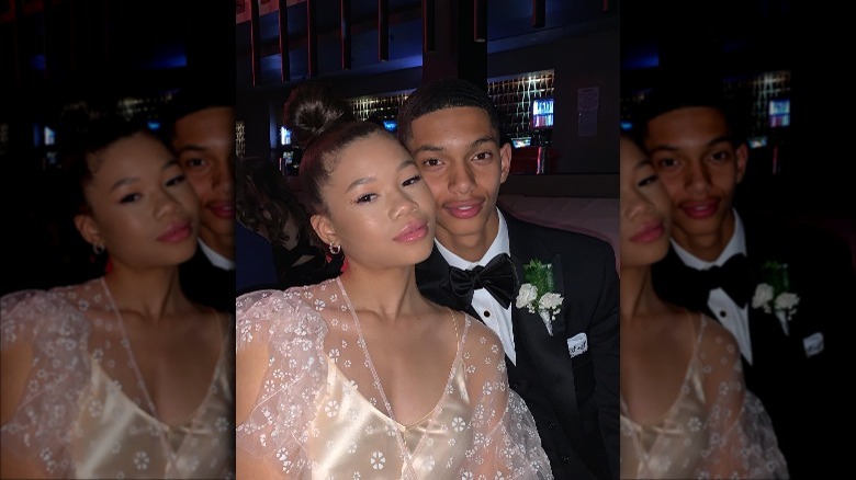 Storm Reid and her prom date