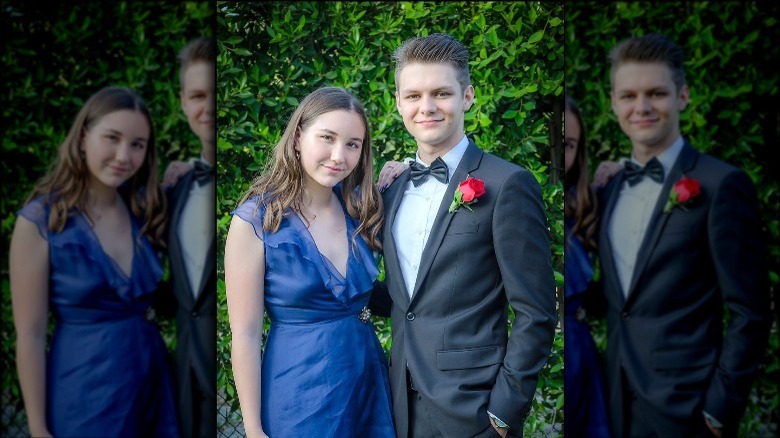 Ty Simpkins and his prom date