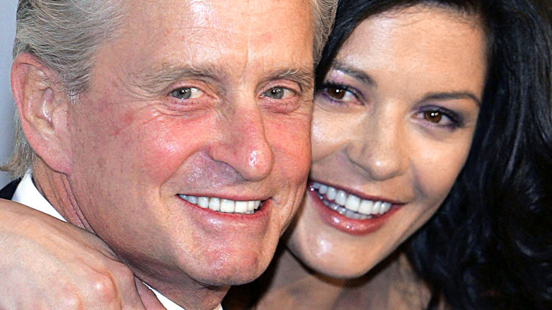 Michael Douglas, Catherine Zeta-Jones smiling