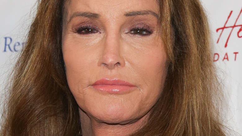 Caitlyn Jenner posing at event