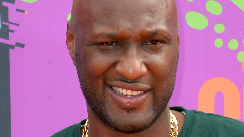 Lamar Odom smiles