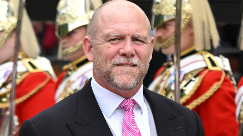 Mike Tindall smirking