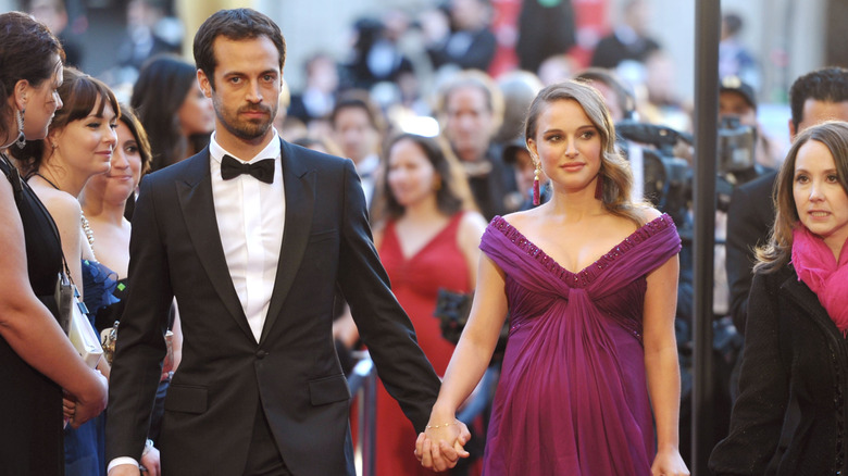 Benjamin Millepied and Natalie Portman at the 2011 Oscars