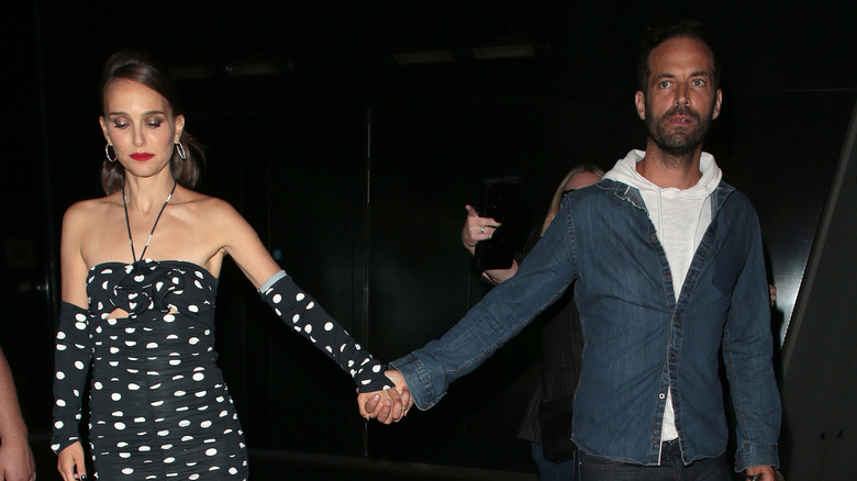 Natalie Portman and Benjamin Millepied spotted in London in 2022