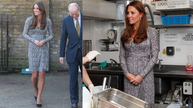 Kate, Duchess of Cambridge visits a residential treatment centre run by Action on Addiction in February 2013