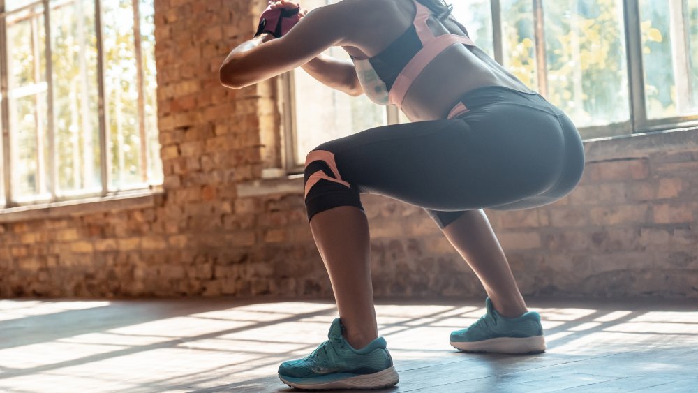 Woman doing squats