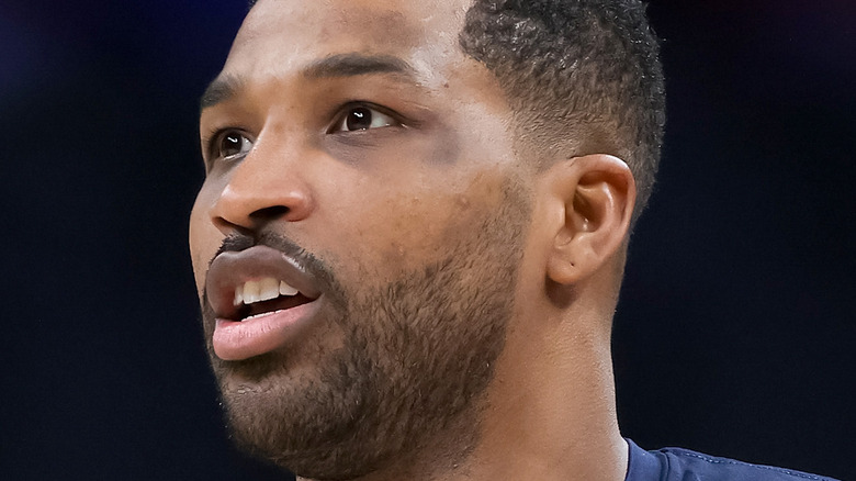 Tristan Thompson during a basketball game. 
