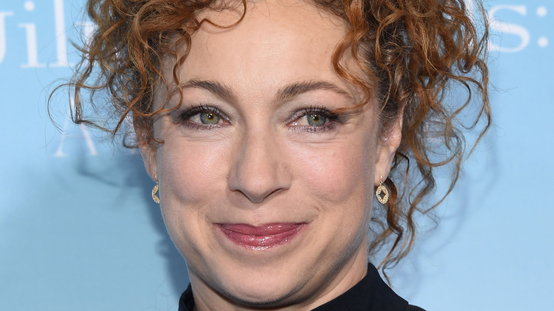 Alex Kingston smiling