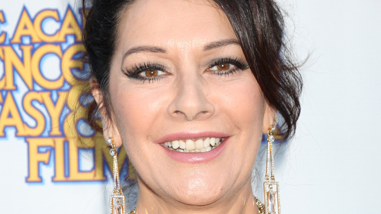 Marina Sirtis smiling on the red carpet
