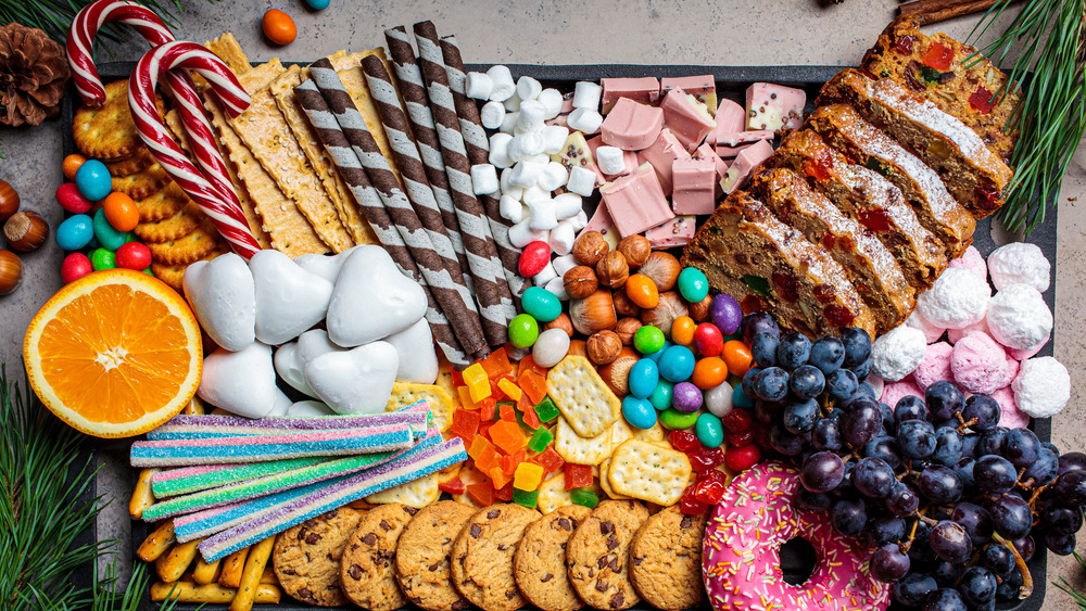 Candy on a tray 