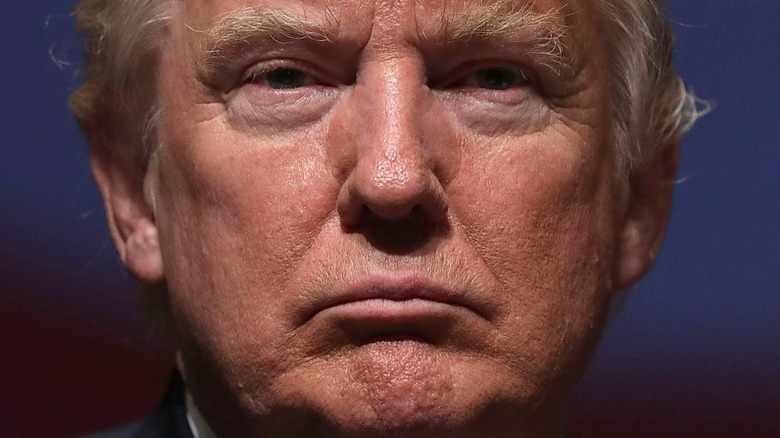 Donald Trump face closeup