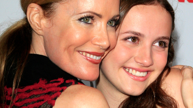 Leslie Mann hugs daughter Maude