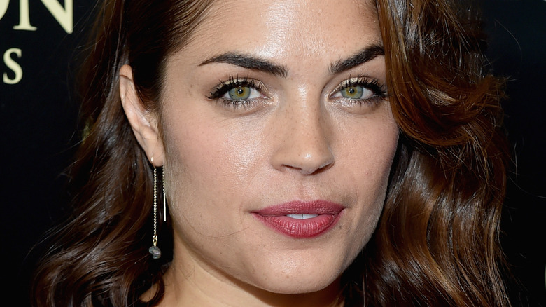 Kelly Thiebaud poses on the red carpet