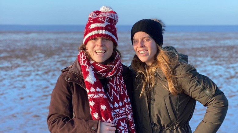 Princesses Eugenie and Beatrice smiling