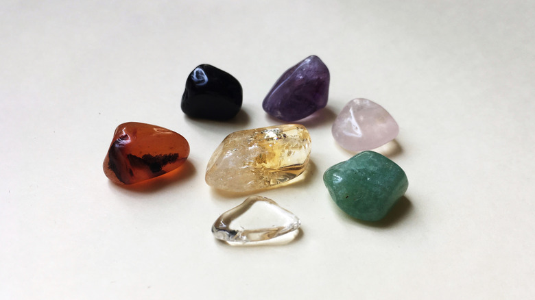Various crystals and stones 