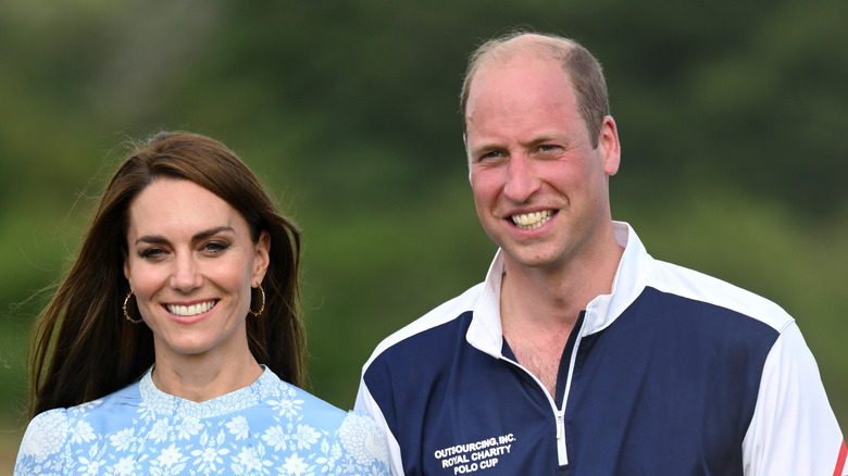 Prince William and Kate at a polo event 