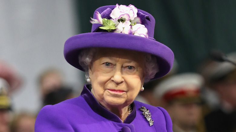 QEII in purple