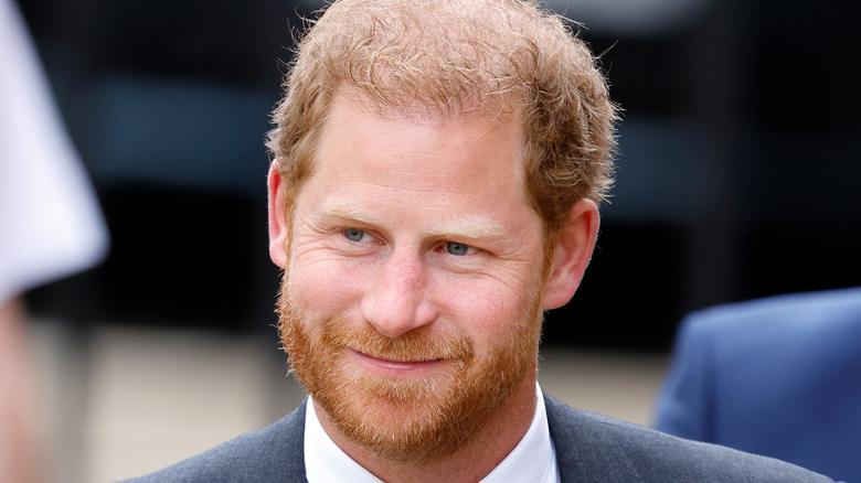 Close-up of Prince Harry smiling