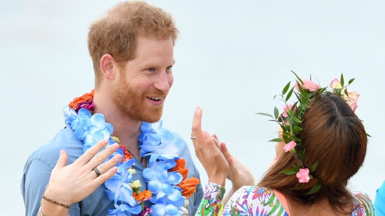 Prince Harry on the beach