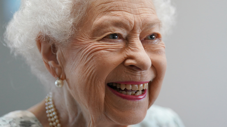 Queen Elizabeth II smiling