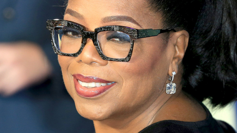 Oprah Winfrey with a ponytail