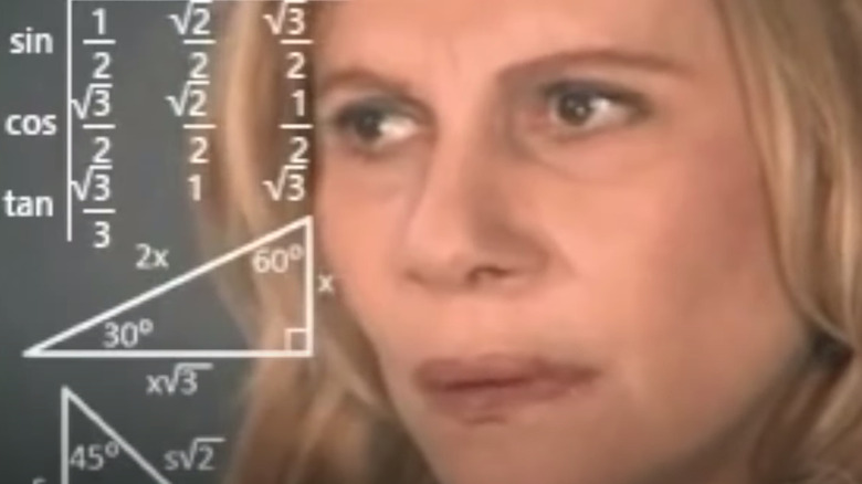 Confused Woman Math Calculation GIF