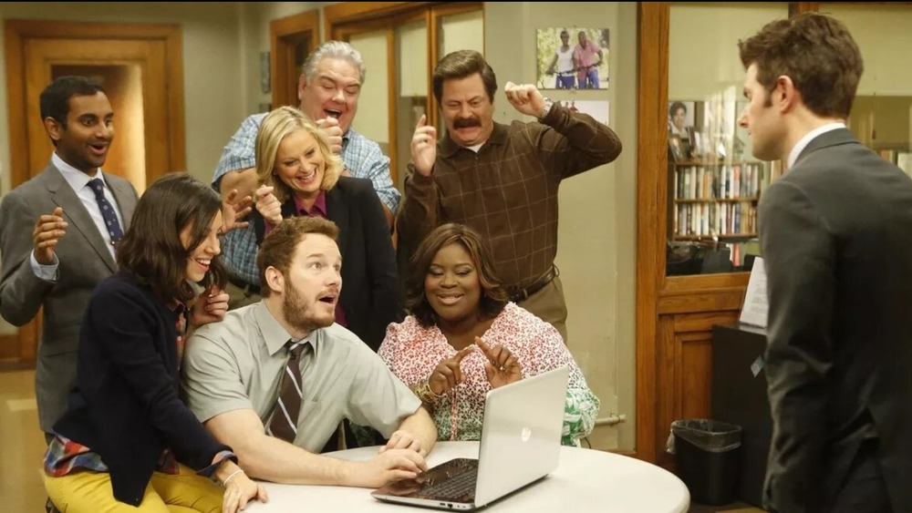 The cast of Parks and Recreation 