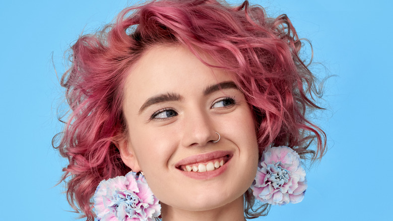 woman with nose ring