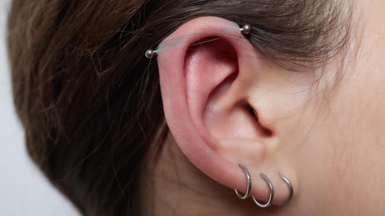 Industrial ear piercing