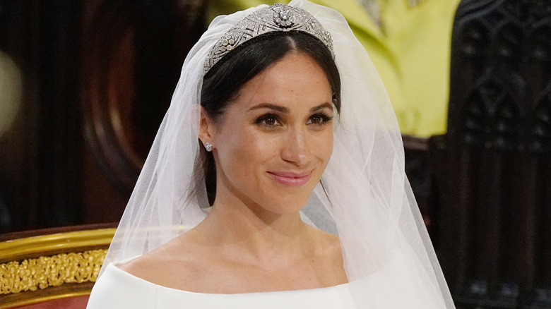 Meghan Markle on her wedding day