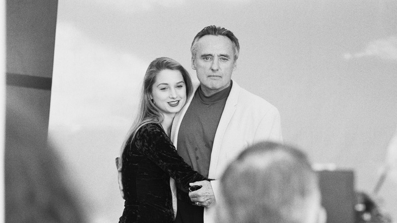 Katherine LaNasa and Dennis Hopper at an event in 1991