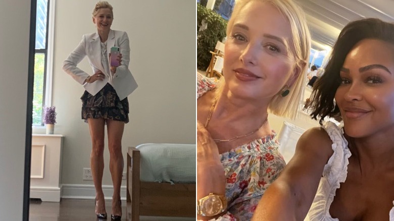 Katherine LaNasa smiles in a selfie