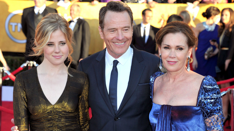 Taylor Dearden with Bryan Cranston and Robin Dearden