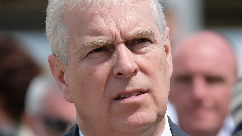 Prince Andrew looks confused