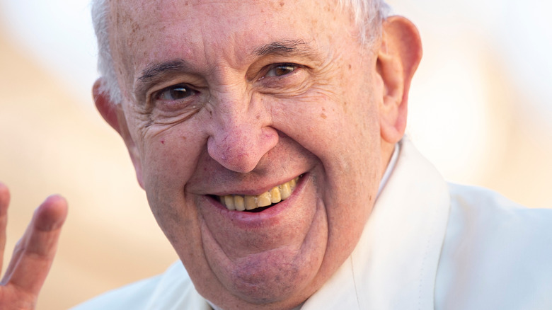 Pope Francis smiling 